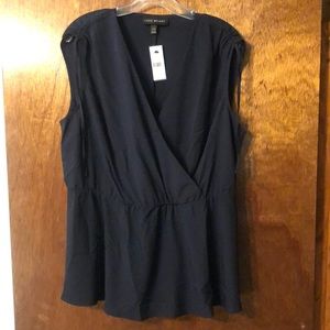 Ladies Navy Lane Bryant Top Size 14/16
